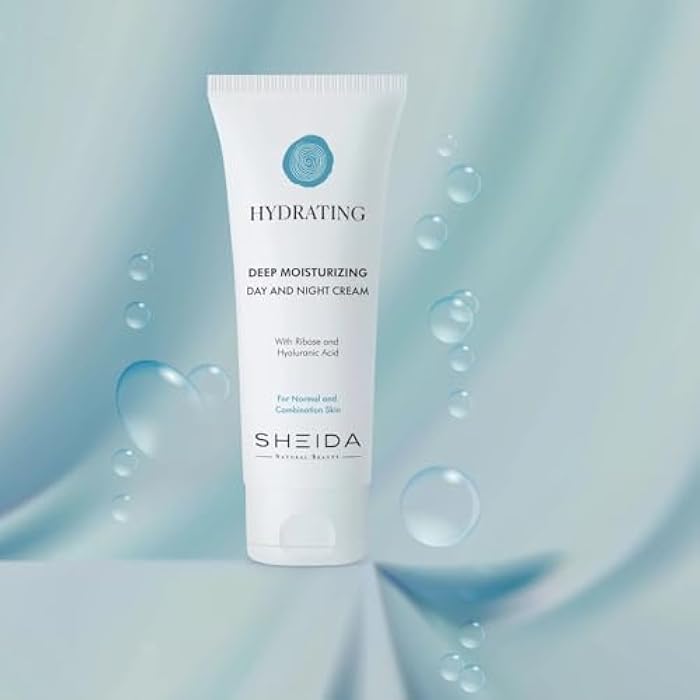 Sheida Hydrating Day and Night Cream, Deep Moisturizing with Ribose and Hyaluronic Acid, For Normal and Combination Skin 75ml/ 2.55fl.oz - Image 4