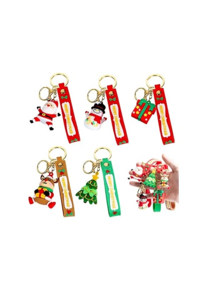 5 pieces - 3D Santa Claus keychain - Image 1