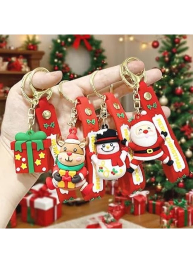 5 pieces - 3D Santa Claus keychain - Image 2