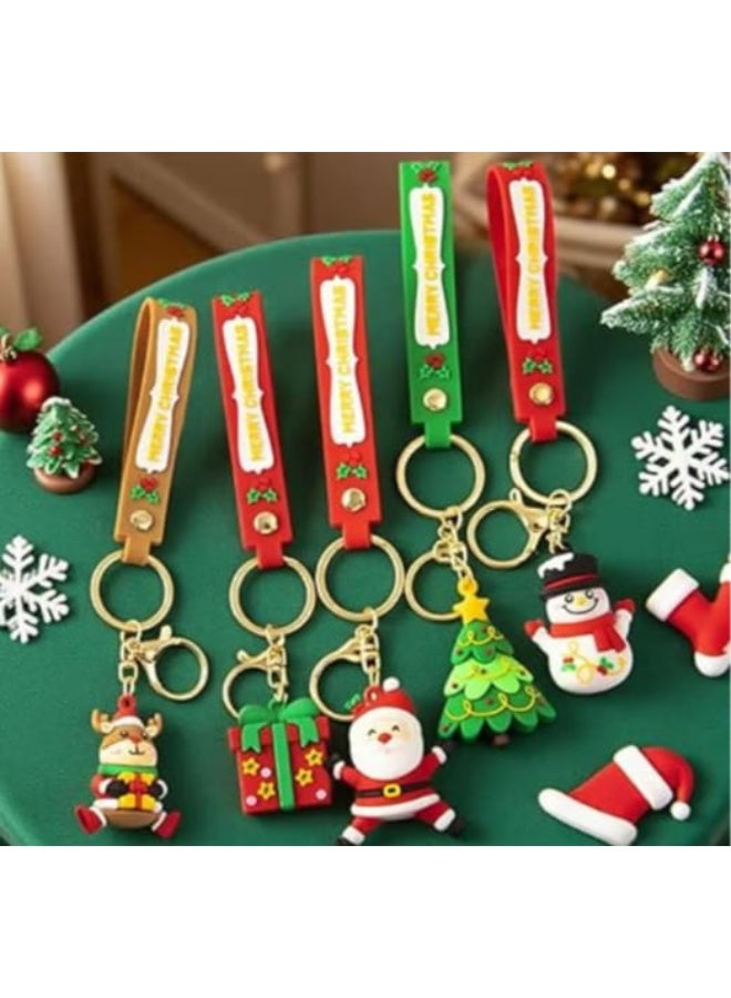 5 pieces - 3D Santa Claus keychain - Image 3