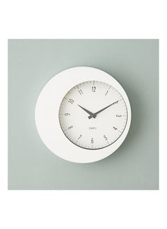ساعة حائط بلاستيك مستديرة من إيما - 24x4 سم