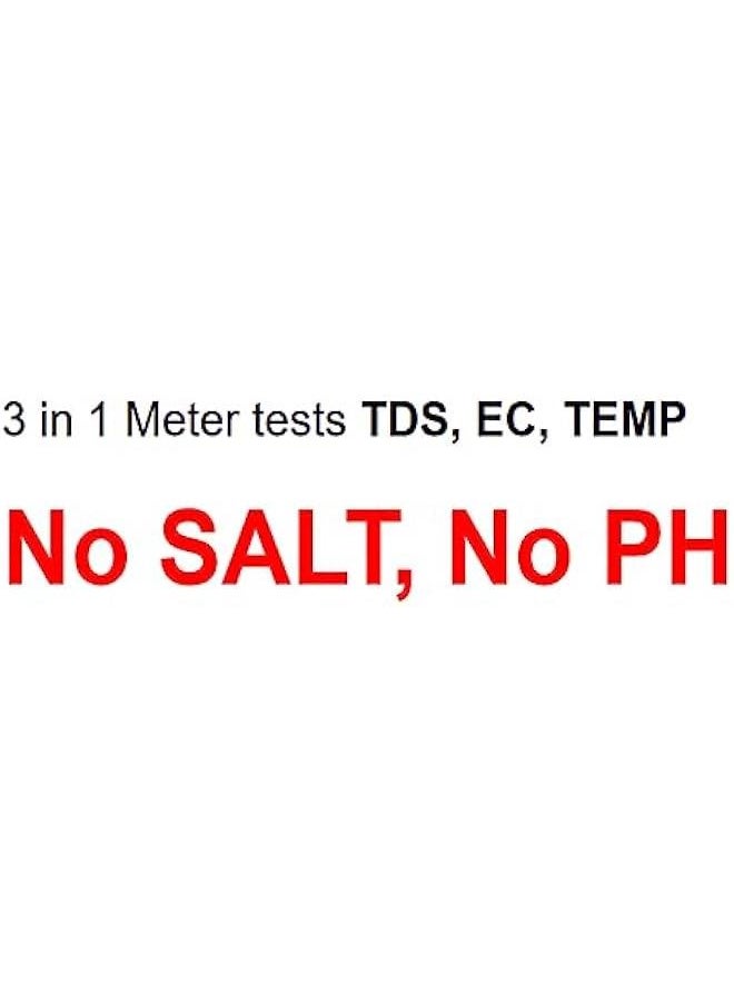 TDS Meter, 3 in 1 TDS, EC & Temperature Meter, Accurate & Reliable PPM Meter, Digital Water Testing kits for Drinking Water Quality, Tap, Well, Swimming Pool, Aquarium, RO/DI System, Hydroponics