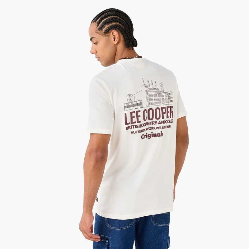 Lee Cooper Lee Cooper Typographic Print Crew Neck T-shirt