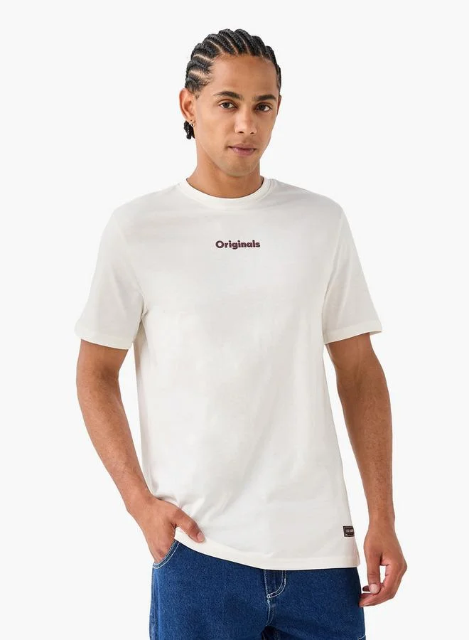 Lee Cooper Typographic Print Crew Neck T-shirt