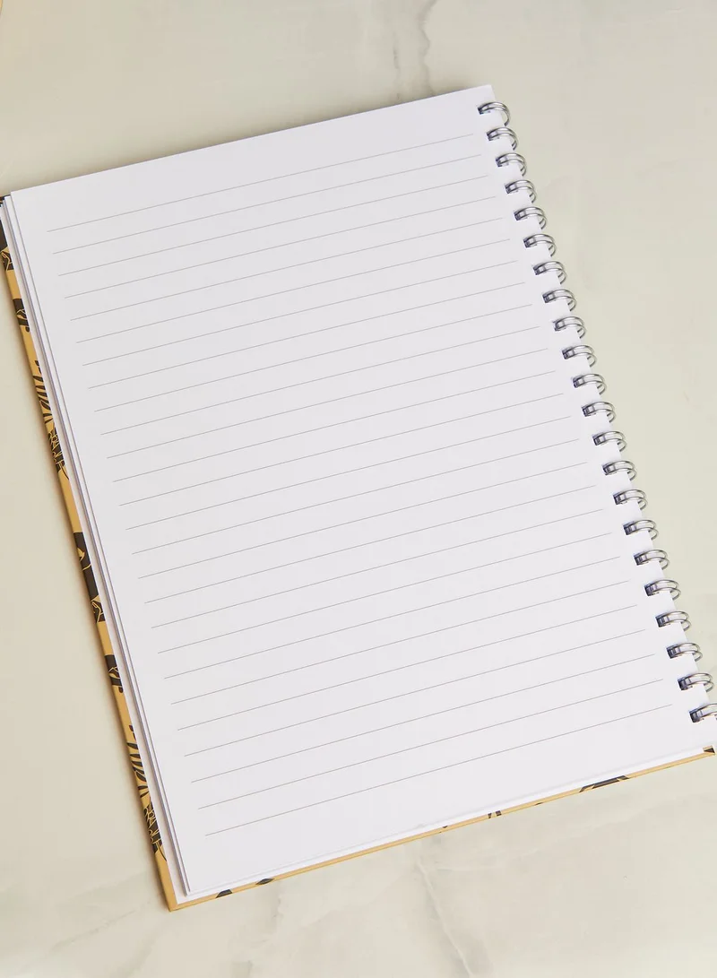 Back to school kit A4 Spiral Hardcover Notebook - Icons