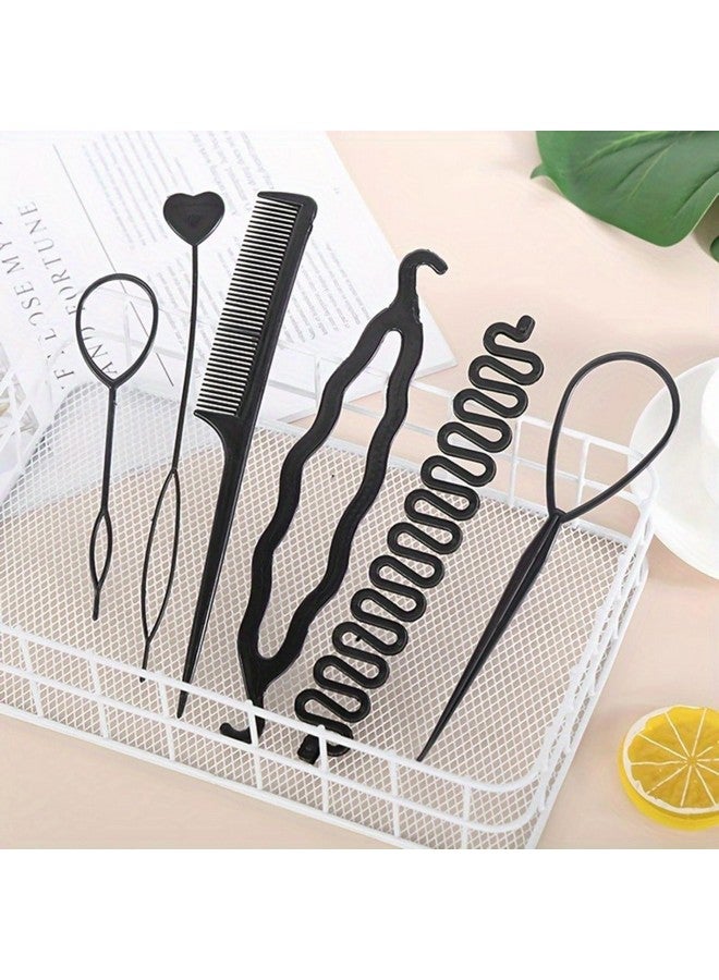 CHRONEX 5pcs/set Professional Hair Styling Set - DIY Bun Maker For Women - Includes Plastic Hair Braiding Tool And Accessories - Image 1
