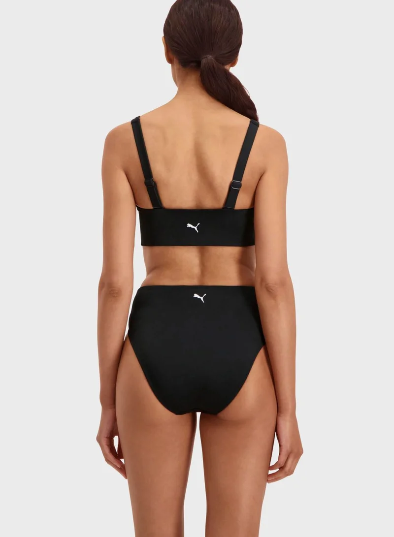 PUMA Swim Women Square Neck Top 1P
