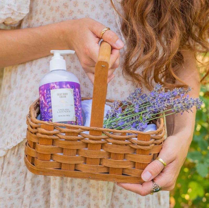 Camille Beckman English Lavender Scented Silky Body Cream, Daily Moisturizer for All Skin Types | Non-Greasy Vegan Formula to Nourish and Soften Hands and Body, 13 Ounce - Image 3