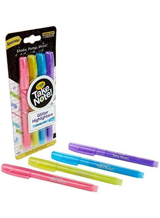 Crayola Take Note Glitter Highlighters 4 Count - Image 2