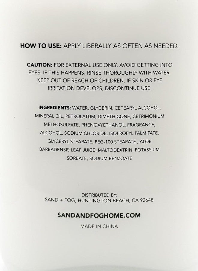 Sand + Fog Balinese Coconut Body Lotion, Paraben and Sulfate Free, 10.1 Fl Oz - Image 3