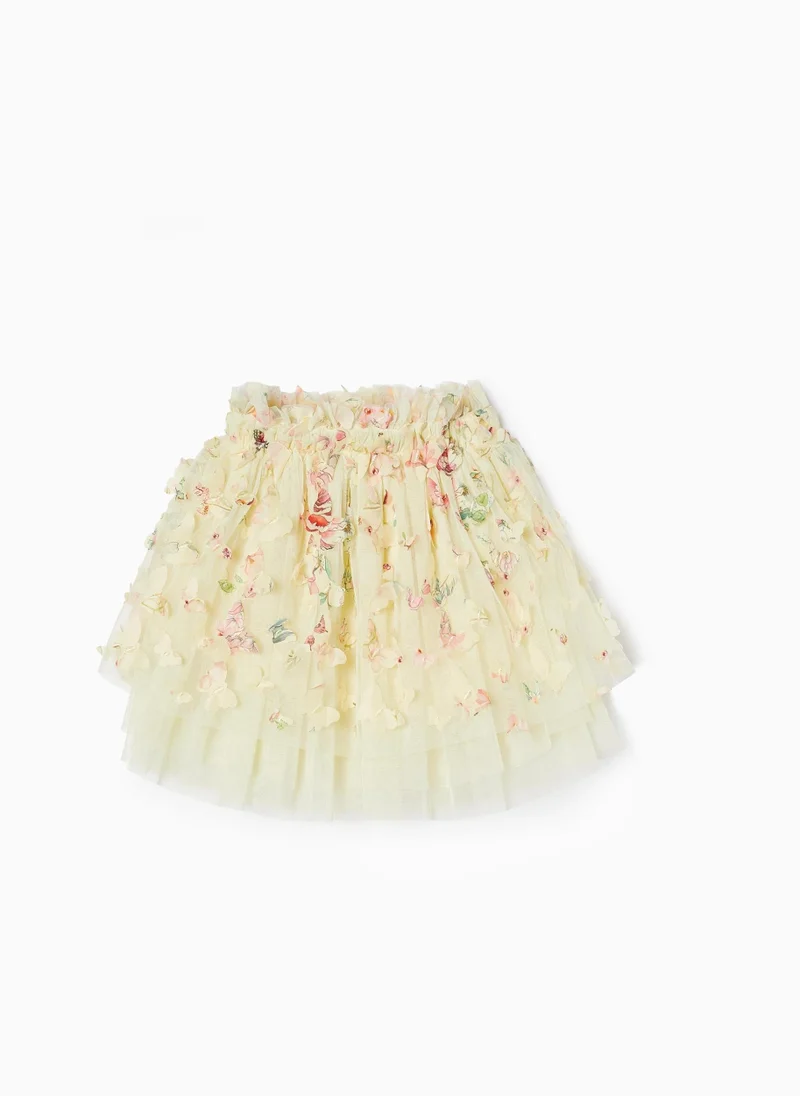 زيبي Zippy Tulle Skirt With Butterflies For Girls