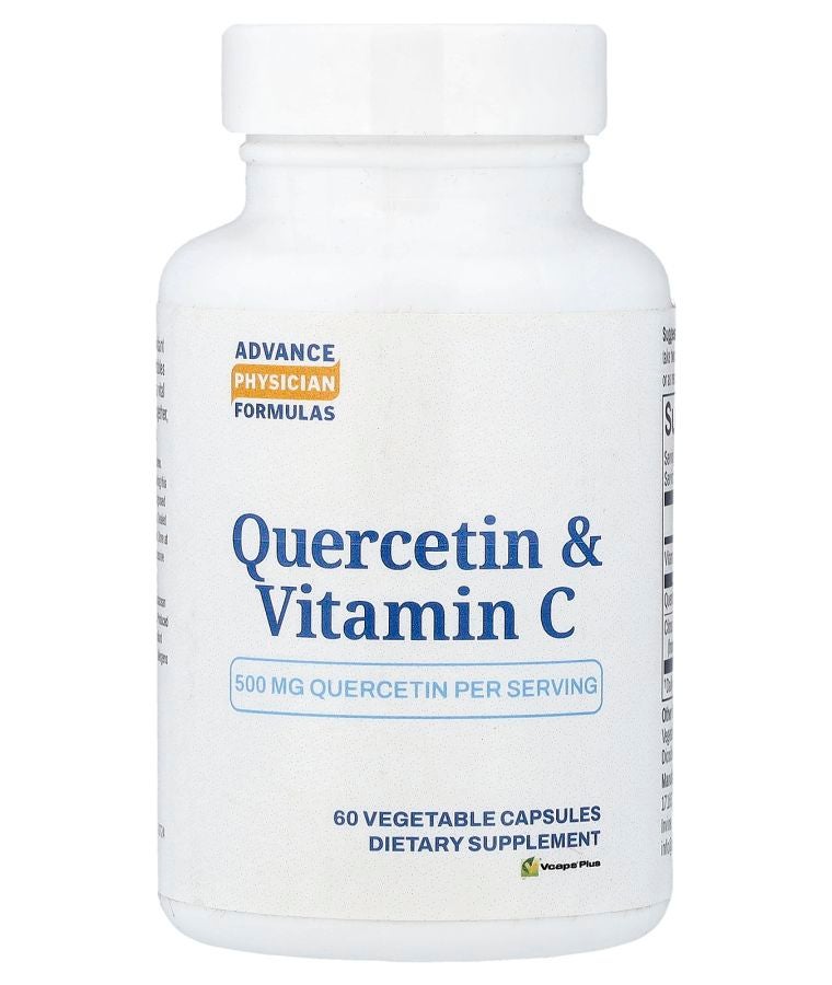 Advance Physician Formulas Quercetin & Vitamin C 500 mg 60 Vegetable Capsules