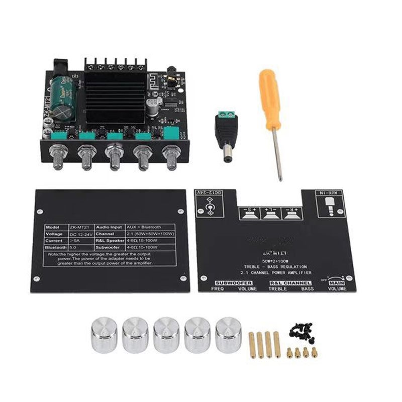 MT21 2.1-Channel BT AUX Digit Audio Power Amplifier Module High Power Sound Amp Suitable for 20-100W Horns - Image 4