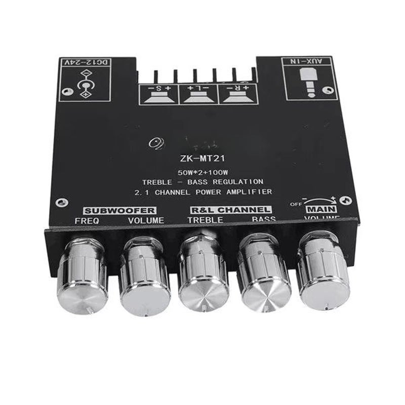 MT21 2.1-Channel BT AUX Digit Audio Power Amplifier Module High Power Sound Amp Suitable for 20-100W Horns - Image 1