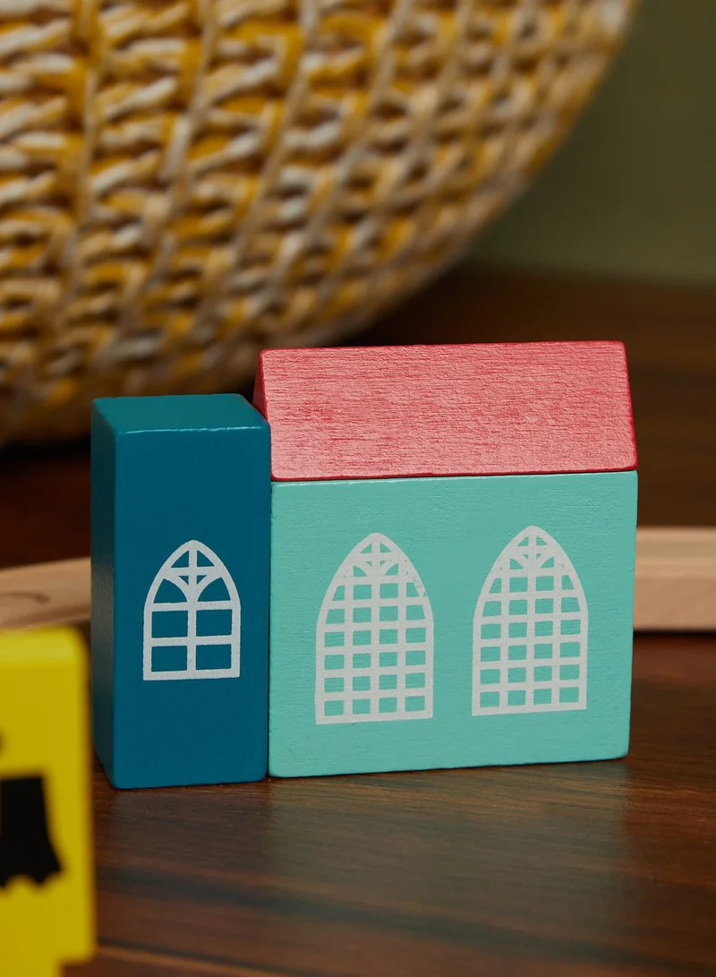 Hema Set Of 24 Wooden Trainset