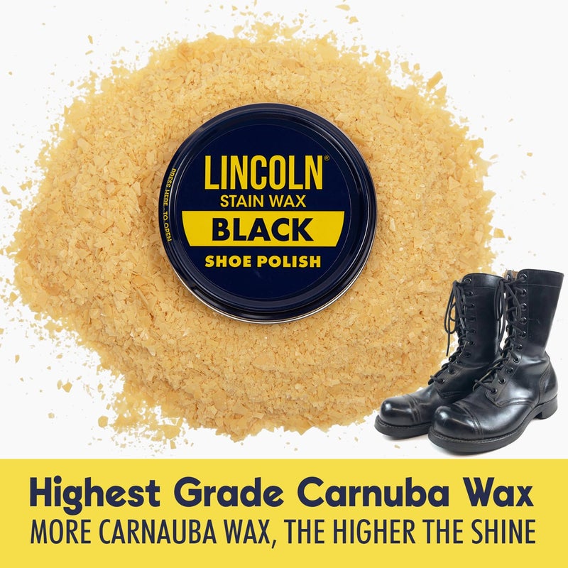 Lincoln Shoe Polish Wax - 2-1/8 oz | Made in USA Since 1925 - Blue - Image 3