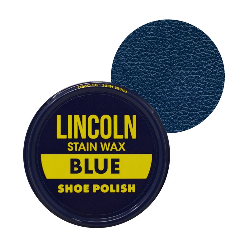 Lincoln Shoe Polish Wax - 2-1/8 oz | Made in USA Since 1925 - Blue - Image 1