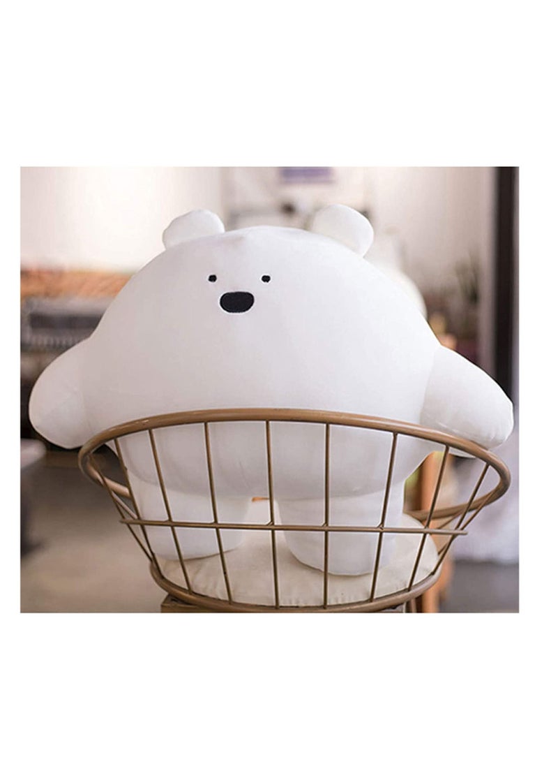 SYOSI 15.7 inch C ute Bear Plush Stuffed Animal Body Pillow Fat Cartoon Cylindrical Body Pillows for Kids, Super Soft Hugging Toy Gifts for Bedding, Kids Sleeping Nap Kawaii Pillow  - Image 4