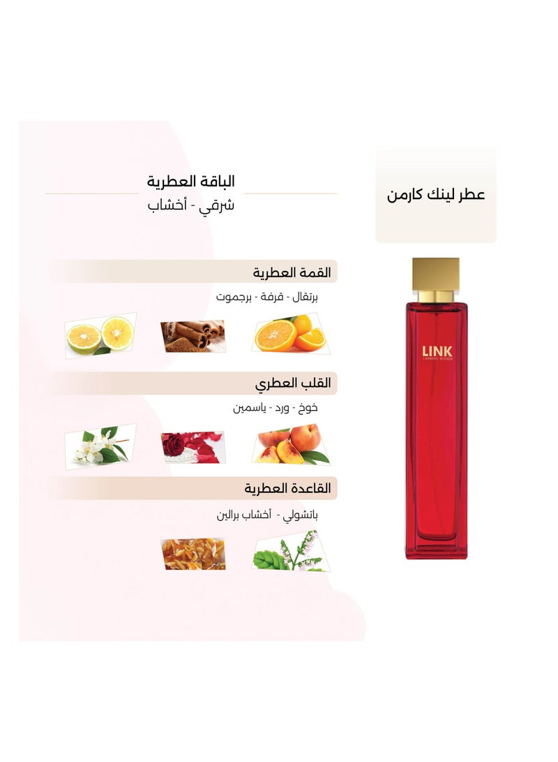 DERAAH Link Perfume For Women Carmine Woods 100 ml - Image 3