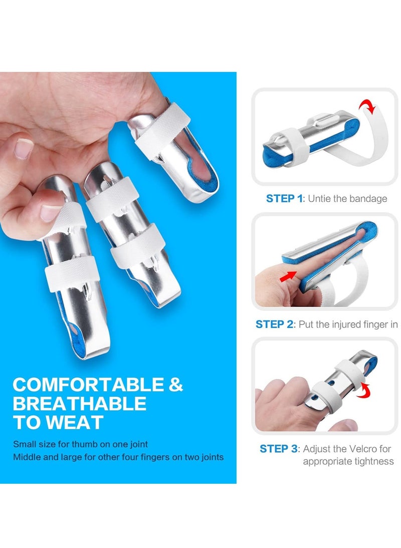 Bukela Finger Splint, 3-Size Aluminum Finger Splints, Metal Finger Support For Finger Knuckle - Image 3