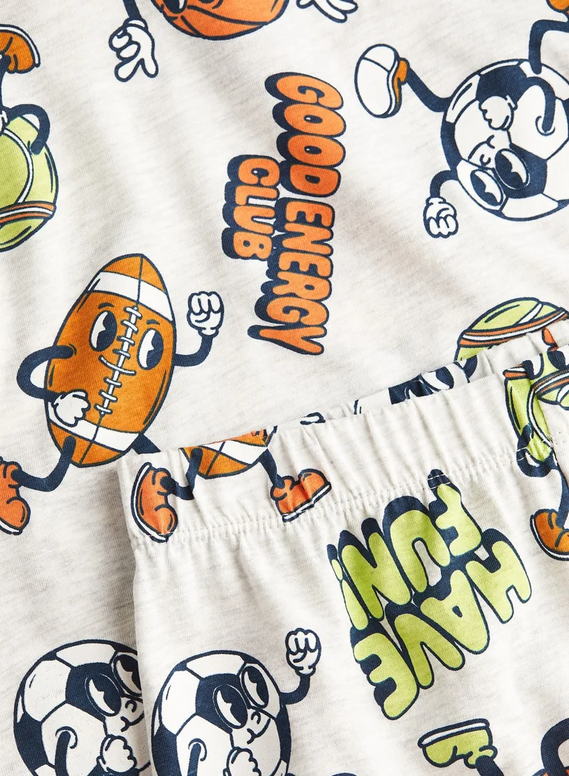 H&M Kids 2 Pack Assorted T-Shirt & Shorts Set