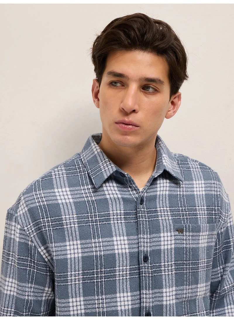 The Bear House  Men’s Long Sleeve Shirt – Classic, Comfortable and Stylish Essential for Work, Travel or Casual Outings for Men | Best Price UAE