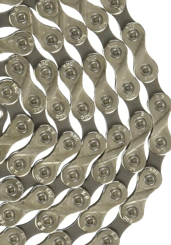 KMC KMC023 X9.93 9-Speed Bicycle Chain - 1/2 x 11/128-Inch, 116 Links, Silver/Black - Image 3