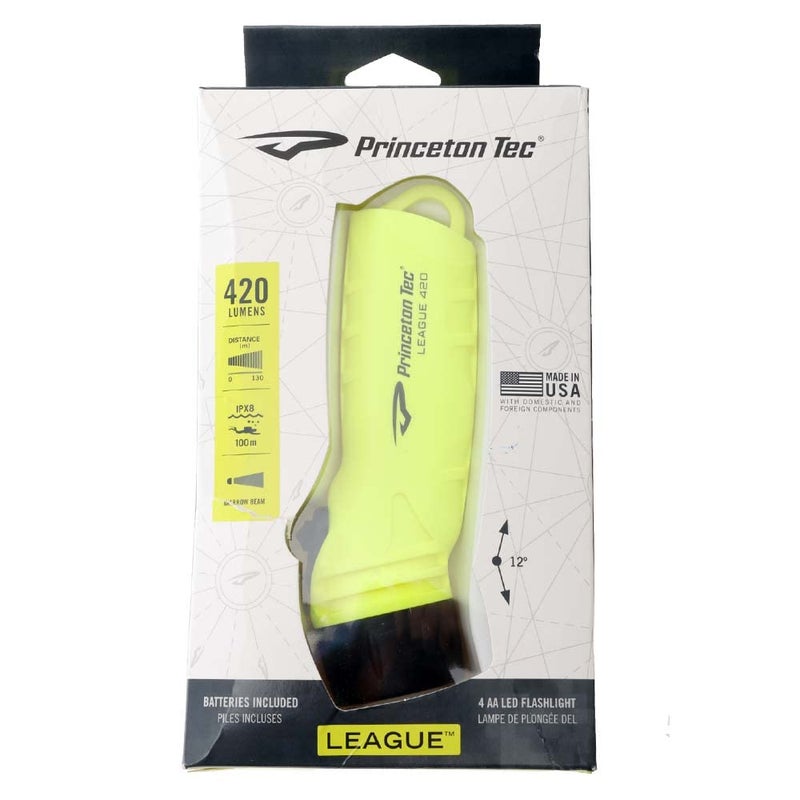 Princeton Tec League LED Flashlight - Neon Yellow - Image 2