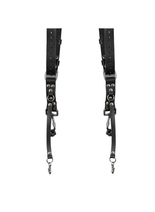 Generic Top Layer Cowhide Camera Shoulder Strap Outdoor Quick Camera Photography Equipment SLR Camera Strap Photography Double Shoulder Strap-Color:Genuine Leather Shoulders-brown  - Image 5