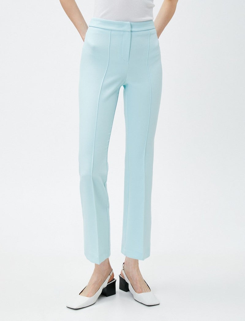 KOTON Crop Trousers Ribbed High Waist - Image 2