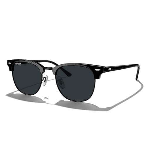 MERRY'S Classic Square Semi-Rimmed Polarized Sunglasses for Men Women S6016 - Image 2