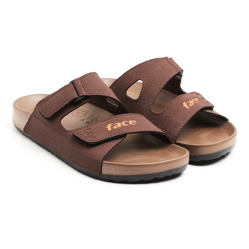 Face Brown Sandals with Arch Support for Men - Image 3