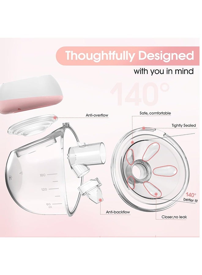 2Pcs Wireless Electric Breast Pump Silicone Pump BPA Free With Remote Control - Image 3