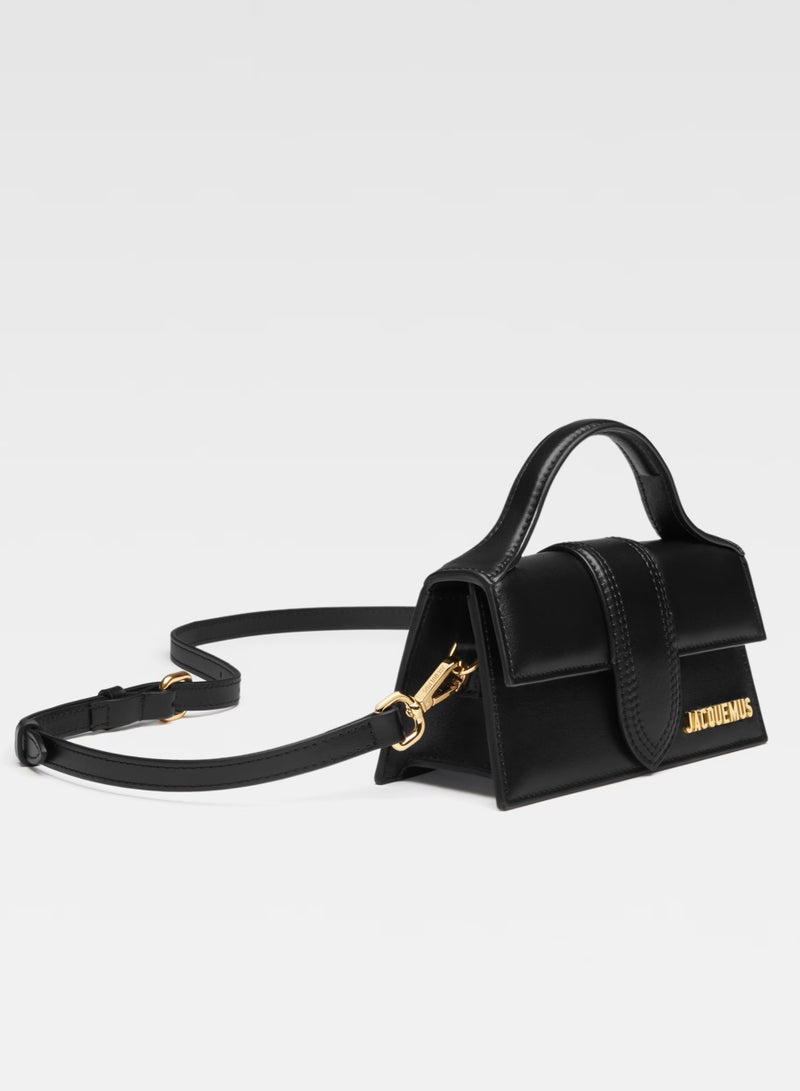 JACQUEMUS The Bambino Flap Bag With Detachable Strap, Women's Hand Bag, Women's Shoulder Bag, Women's Tote Bag, Women's Travel Bag, Glossy-Black-17cm - Image 2