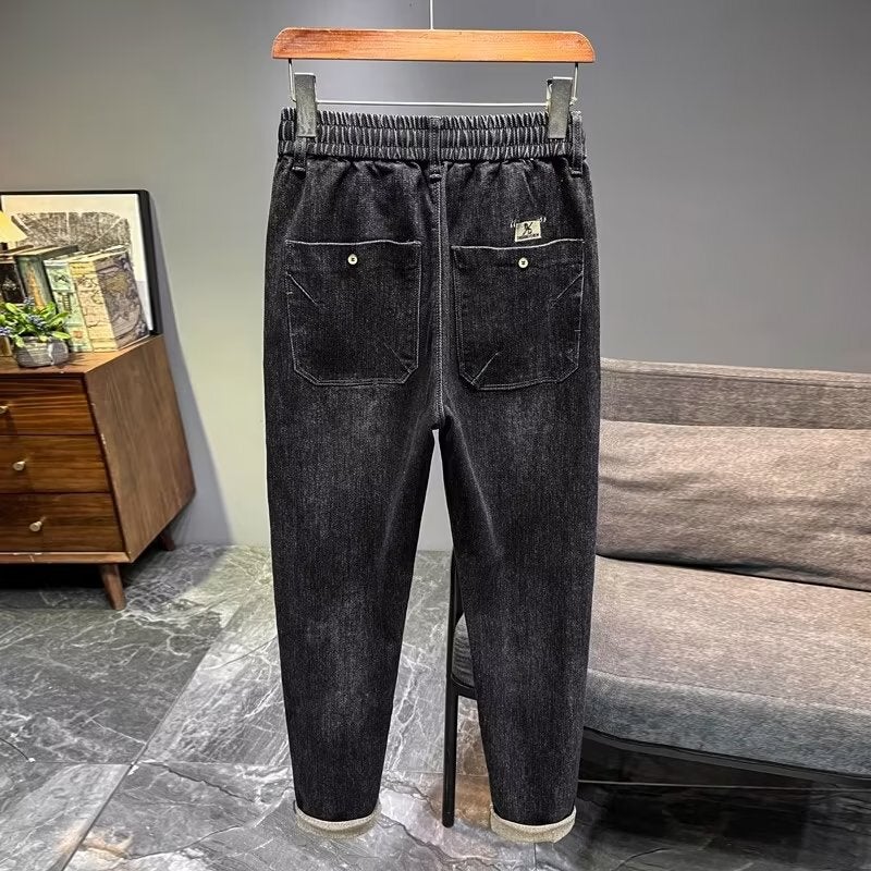 Unisex Classic Denim Jeans Loose Fit Daily Outdoor Wear - Image 3