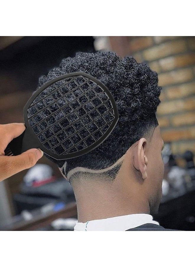 Leinuosen - 2 Pieces Twist Comb Curl Comb Twist Brush Afro Curl Comb Twist Hair Coils Comb Tool For Natural Hair (Black) - Image 1