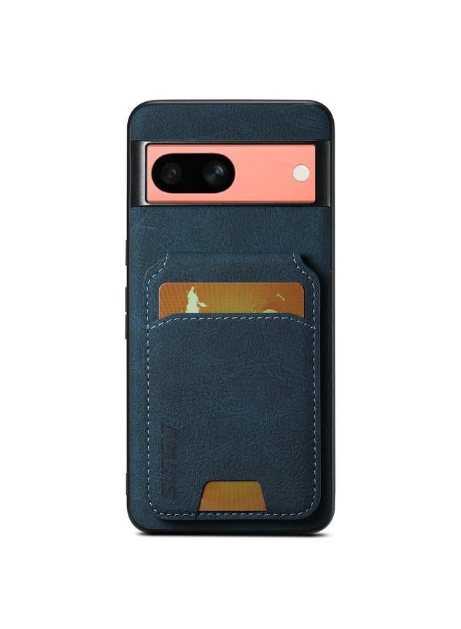 Suteni Case For Google Pixel 7a H02 Litchi Leather Card Wallet Stand Back Phone Case - Image 1