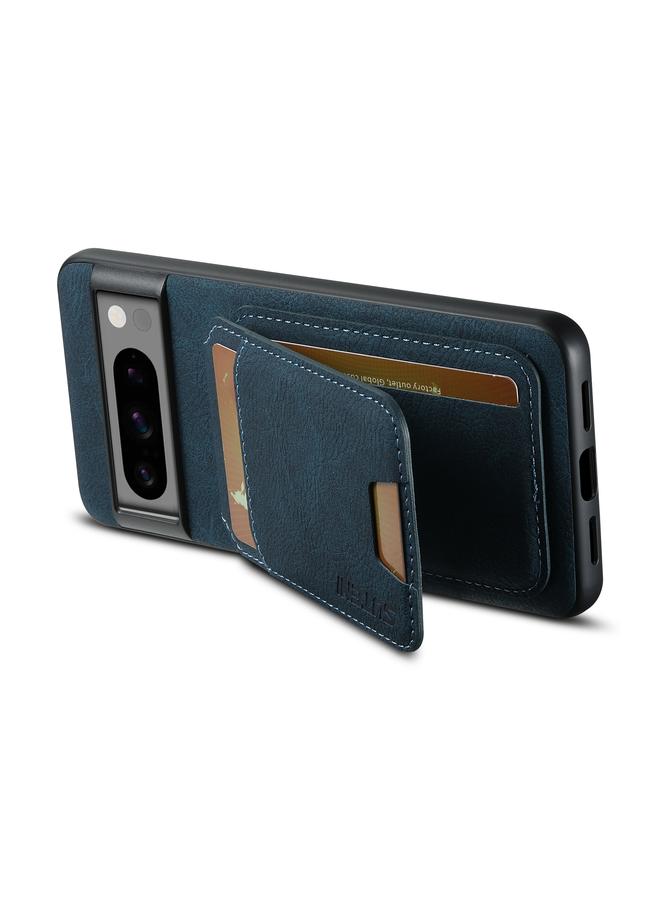 Suteni Case For Google Pixel 7a H02 Litchi Leather Card Wallet Stand Back Phone Case - Image 4