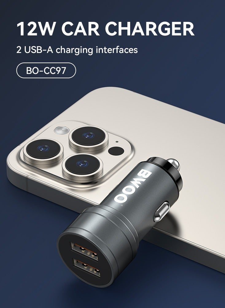 BWOO 12W Dual Port Car Charger - Image 5