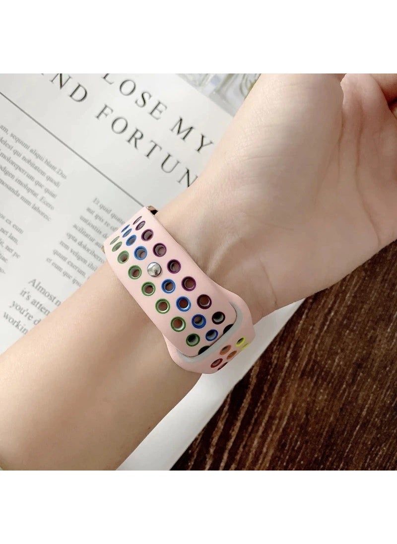 Adaman - Silicone Sport Band Strap For Apple Watch Compatible 42MM - 44MM - 45MM 1 2 3 4 5 6 Se 7 8 - Image 1