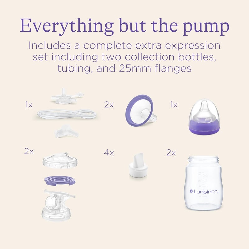 Lansinoh Extra Pumping Set with Breast Pump Parts - Image 4