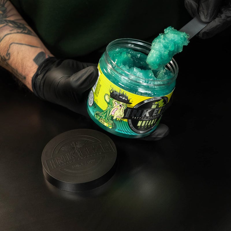 INK-EEZE INKEEZE Mutant Serum Green Tattoo Ointment Limited Edition Bored Ape Yacht Club NFT, Made in USA, 16oz - Image 2
