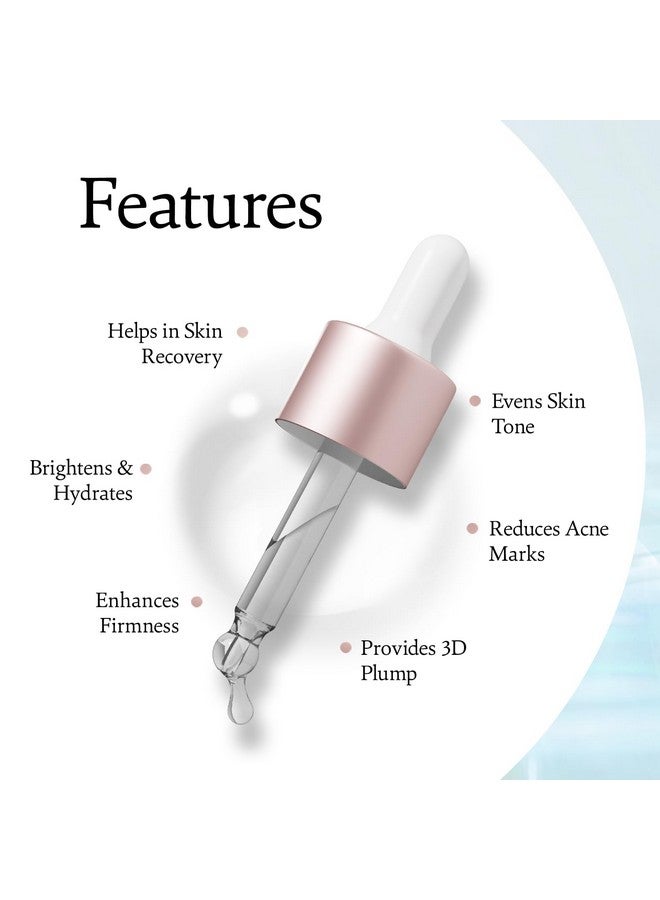 5 Molecular Complex Hyaluronic Acid Lightweight Face Serum For Hydration, Glowing Skin & Fine Lines | Ideal For Women & Men With Dry, Normal & Oily Skin (20Ml)
