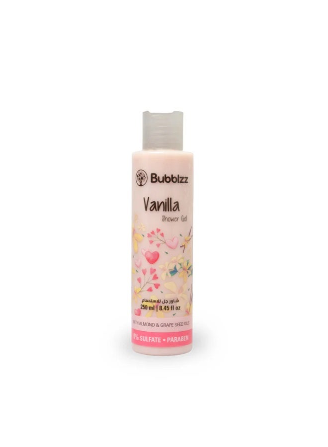 Bubblzz Vanilla Shower Gel -250ml - Image 1