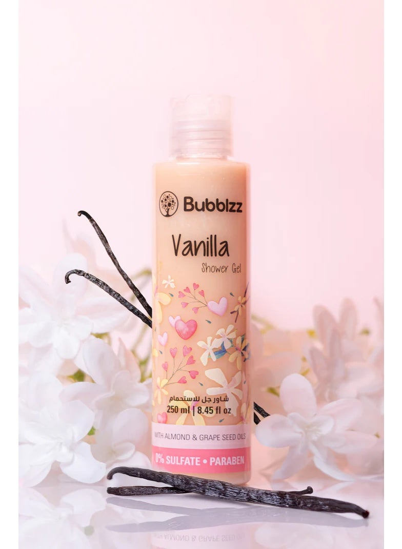 Bubblzz Vanilla Shower Gel -250ml - Image 2