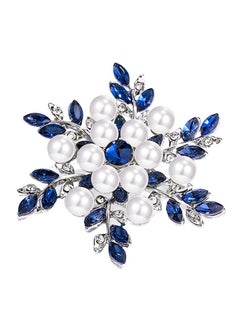 Snowflakes Blue Pearl