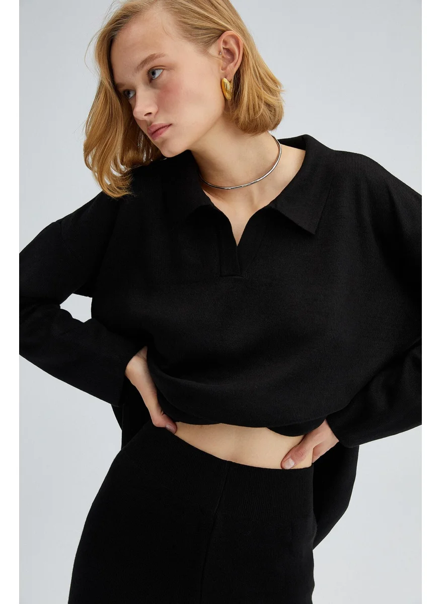 تاتشي Polo Collar Knitwear Set