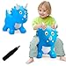 VangeBow Dinosaur Bouncy Horse for Toddlers 3 Inflatable Ride On Bouncy Animal Hopper Toys for 3 4 5 Year Old Girl Boy Kid First Birthday Gift Outdoor Indoor Soft Play EquipmentPump Included - Image 2
