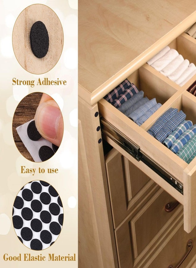 SmallCat 735pcs Small Felt Furniture Pads, Self-Adhesive EVA Foam Dot Circles, Round Felt Furniture Stickers for Desks Drawers Vases Photo Frames Cabinets Doors Candlesticks- Black - Image 4