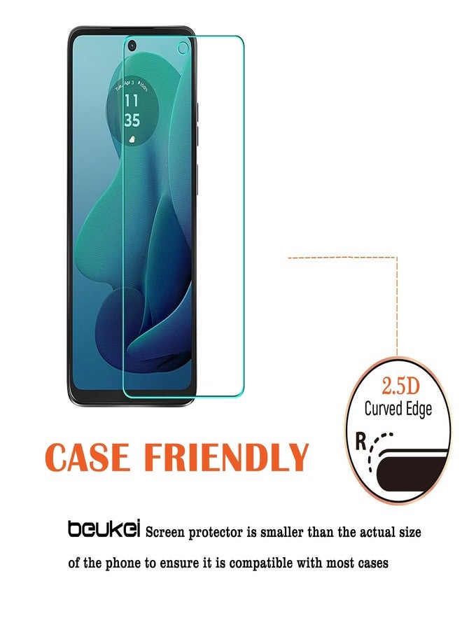 beukei (3 Pack) Designed for Motorola Moto G 5G (2024) Screen Protector Tempered Glass,Touch Sensitive,Case Friendly, 9H Hardness - Image 4